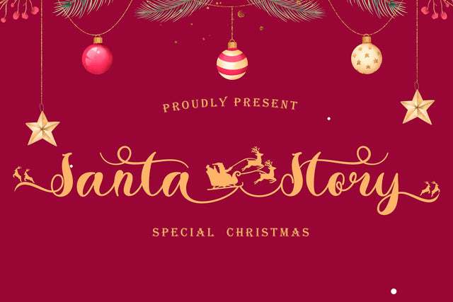 Santa Story Font Prasetya Letter 
