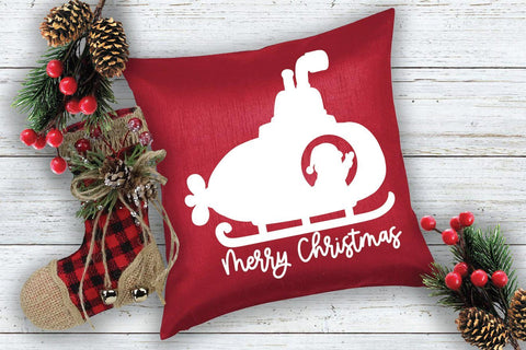 Santa Submarine SVG File - Merry Christmas SVG File SVG Old Market 