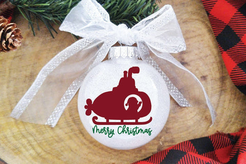 Santa Submarine SVG File - Merry Christmas SVG File SVG Old Market 