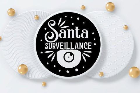 Santa surveillance SVG SVG DESIGNISTIC 