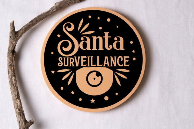 Santa surveillance SVG SVG DESIGNISTIC 