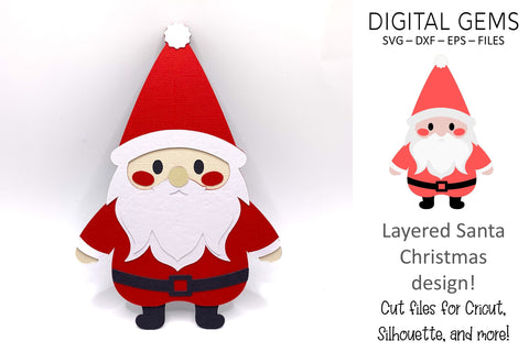 Santa SVG Digital Gems 