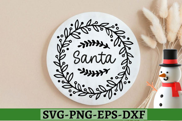 Santa SVG SVG DESIGNISTIC 