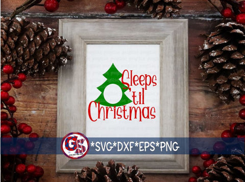 Santa Tray & Christmas Countdown Bundle SVG DXF EPS PNG SVG Greedy Stitches 