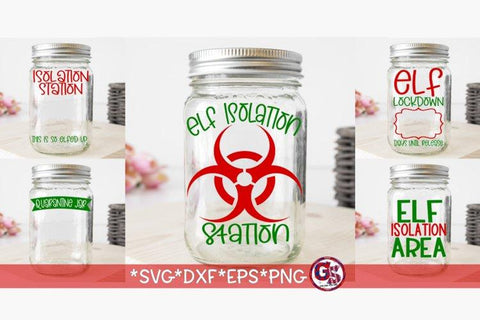 Santa Tray Elf Quarantine Christmas Countdown Bundle SVG DXF EPS PNG SVG Greedy Stitches 