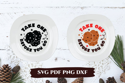 Santa tray svg bundle. Cookie plate. Cut files Christmas.SVG SVG Angelina Semenova 