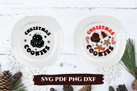 Santa tray svg bundle. Cookie plate. Cut files Christmas.SVG SVG Angelina Semenova 