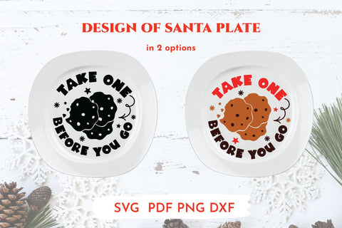 Santa tray svg bundle. Cookie plate. Cut files Christmas.SVG SVG Angelina Semenova 