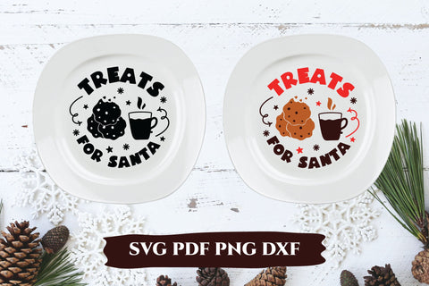 Santa tray svg bundle. Cookie plate. Cut files Christmas.SVG SVG Angelina Semenova 