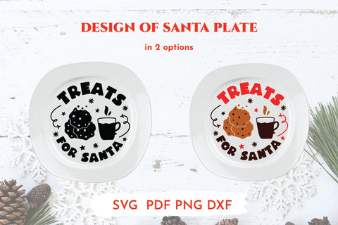 Santa tray svg bundle. Cookie plate. Cut files Christmas.SVG SVG Angelina Semenova 