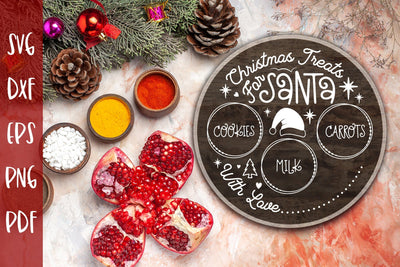 Santa Tray SVG, Christmas Treats for Santa SVG SVG CraftLabSVG 