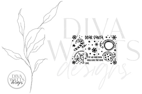 Santa Tray SVG | Multiple Child Version | Christmas / Winter Design SVG Diva Watts Designs 