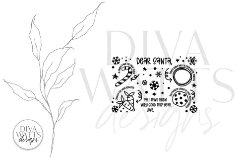 Santa Tray SVG | Single Child Version | Christmas / Winter Design SVG Diva Watts Designs 