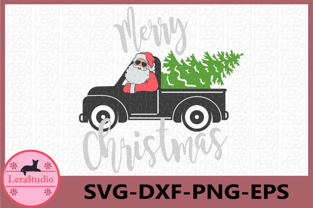 Santa Truck Svg SVG Lerastudio 