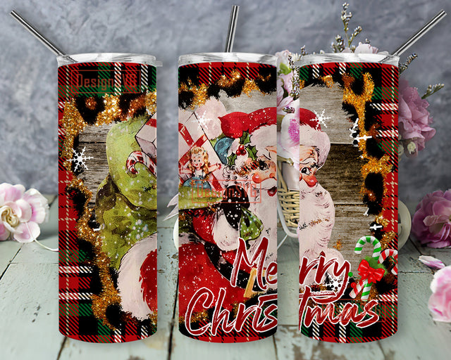 Santa Tumbler Png 20oz Skinny Tumbler Sublimation Designs, Santa Png, Christmas Png, Christmas Tumbler Png, Tumbler Sublimation Designs Sublimation DesignSVG 