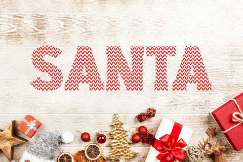Santa Ugly Sweater - Christmas Font Font ampersand 