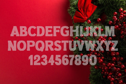 Santa Ugly Sweater - Christmas Font Font ampersand 
