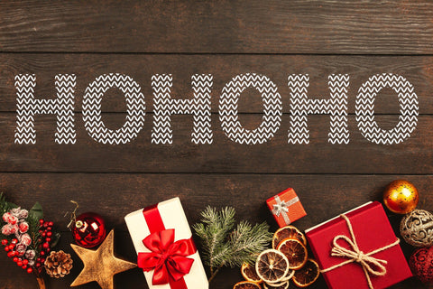 Santa Ugly Sweater - Christmas Font Font ampersand 