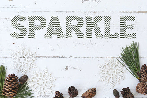 Santa Ugly Sweater - Christmas Font Font ampersand 