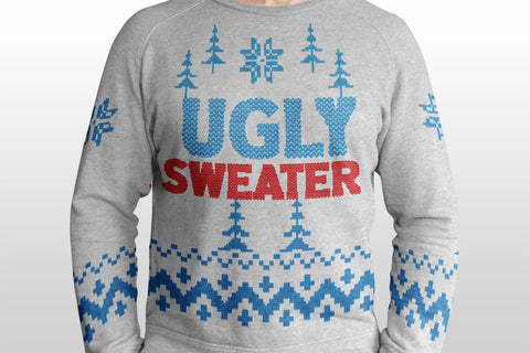 Santa Ugly Sweater - Christmas Font Font ampersand 
