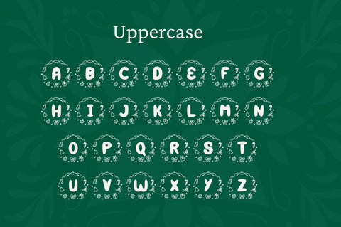 Santana Christmas Monogram Font Attype studio 