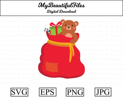 santa's bag - christmas SVG MyBeautifulFiles 