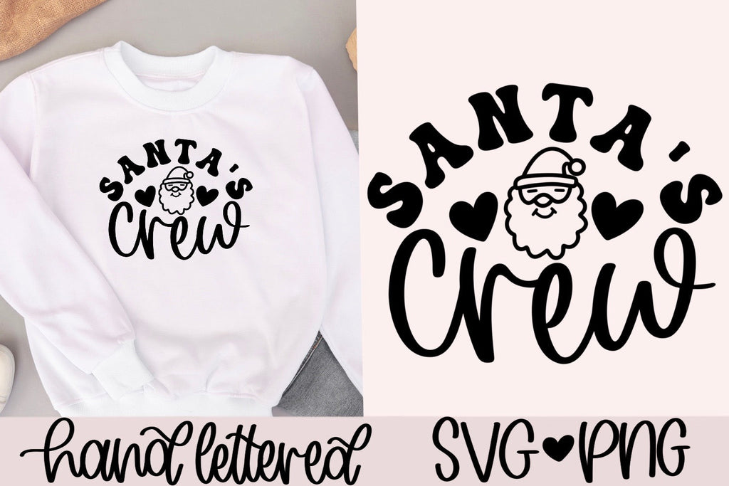 Santa's crew svg, christmas shirt svg, christmas mug svg, christmas