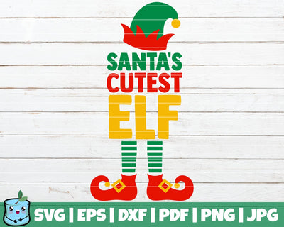 Santa's Cutest Elf SVG MintyMarshmallows 
