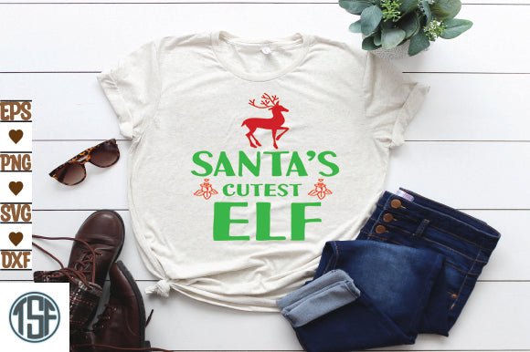 Santa's Cutest Elf SVG thesvgfactory 