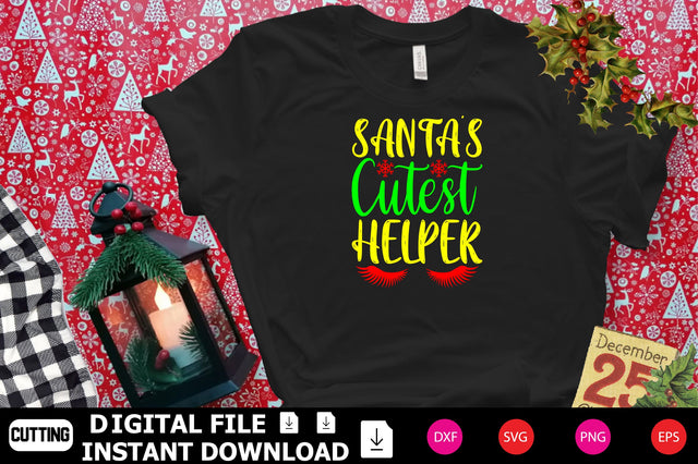 Santa's Cutest Helper SVG Shahin alam 