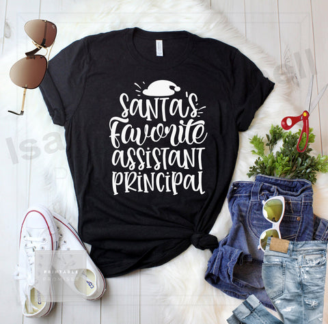 Santa's favorite assistant principal svg, Santa's principal t shirt, Christmas principal t shirt, Christmas cricut SVG Isabella Machell 