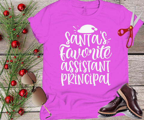 Santa's favorite assistant principal svg, Santa's principal t shirt, Christmas principal t shirt, Christmas cricut SVG Isabella Machell 
