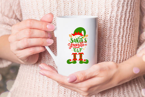 Santa's favorite elf quotes. Christmas funny quotes svg. SVG Angelina Semenova 