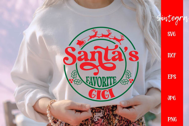 Santa's Favorite Gigi SVG Free For Commercial Use SVG Sintegra 