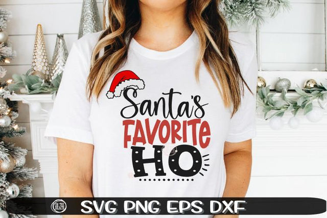 Santa's Favorite Ho - Christmas Svg - SVG PNG EPS DXF SVG On the Beach Boutique 