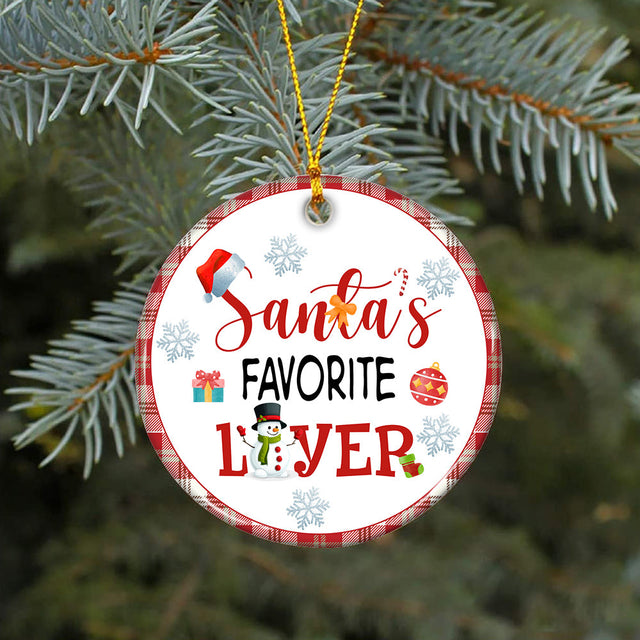 Santa's Favorite Lawyer Ornament for Christmas Tree Birthday Gifts Bar Exam Attorney Law Practitioner Atty Advocate Bar Passer Party Decor Sublimation CaldwellArt 