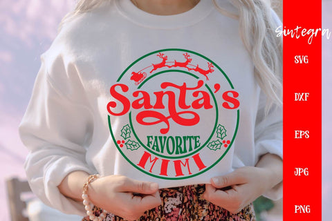 Santa's Favorite Mimi SVG Free For Commercial Use SVG Sintegra 