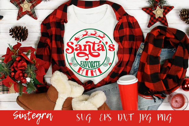 Santa's Favorite Mimi SVG Free For Commercial Use SVG Sintegra 