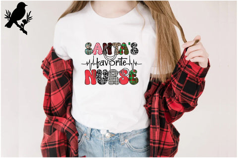 Santa's Favorite Nurse Sublimation Sublimation Jagonath Roy 