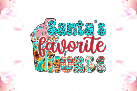 Santa's Favorite Nurse Sublimation Sublimation Jagonath Roy 