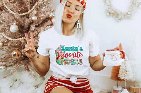 Santa's Favorite Nurse Sublimation Sublimation Jagonath Roy 