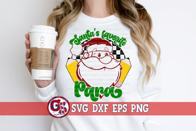 Santa's Favorite Para SVG DXF EPS PNG SVG Greedy Stitches 