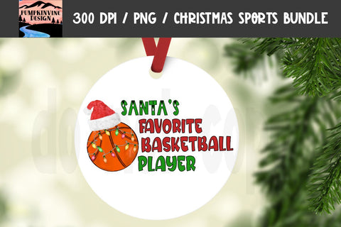 Santa's Favorite Player - Printable Design for Soccer, Softball, Basketball and Football Sublimation You Make It Personal 