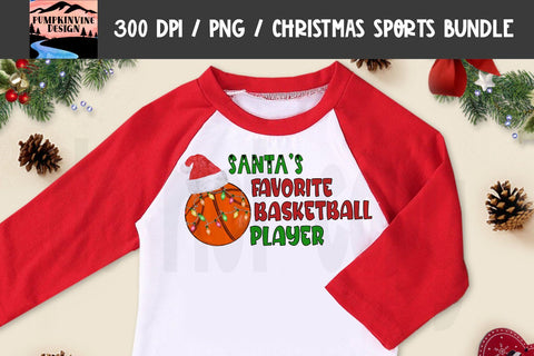 Santa's Favorite Player - Printable Design for Soccer, Softball, Basketball and Football Sublimation You Make It Personal 