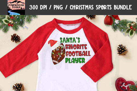 Santa's Favorite Player - Printable Design for Soccer, Softball, Basketball and Football Sublimation You Make It Personal 