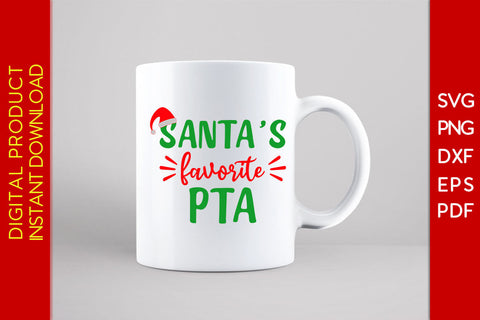 Santa's Favorite PTA Christmas SVG PNG PDF Cut File SVG Creativedesigntee 