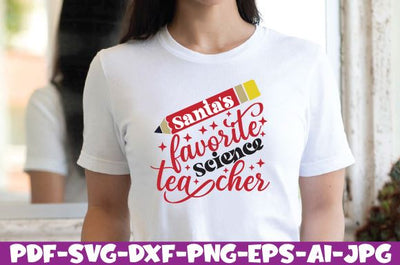 Santa's favorite Science Teacher SVG farhad farhad 