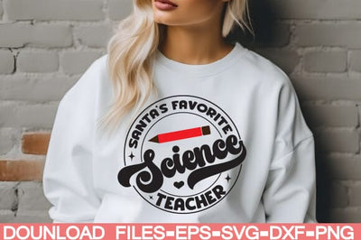 Santa's favorite Science Teacher SVG farhad farhad 