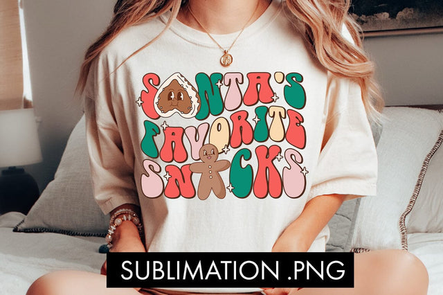 Santa's Favorite Snacks Sublimation PNG Sublimation Freeling Design House 