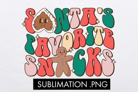 Santa's Favorite Snacks Sublimation PNG Sublimation Freeling Design House 